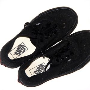 Black Vans, Worn once